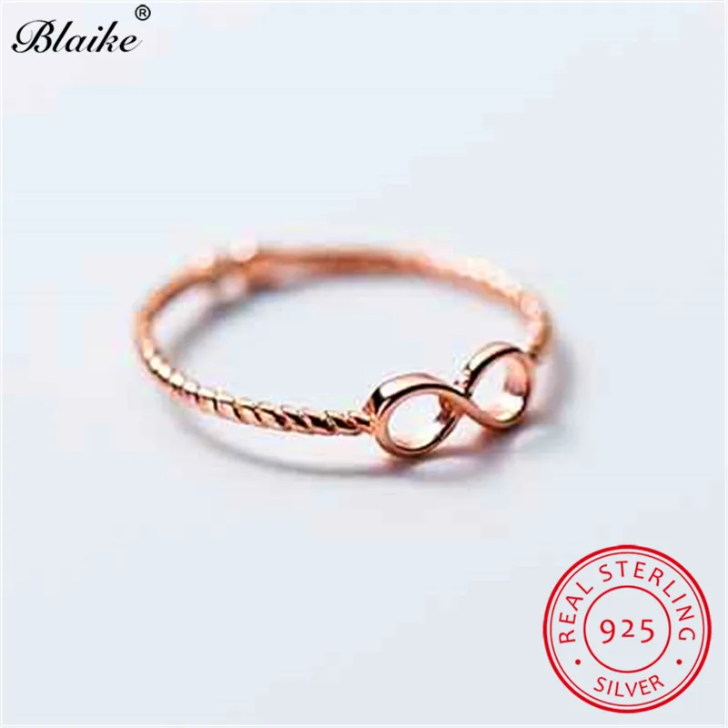 Кольцо Blaike из серебра 925 пробы для женщин в виде букв бесконечности 8 форм|Кольца| |