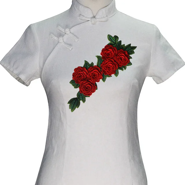 2 шт. 3D цветок розы аппликация тканевые патчи с вышивкой и кружевом швейные