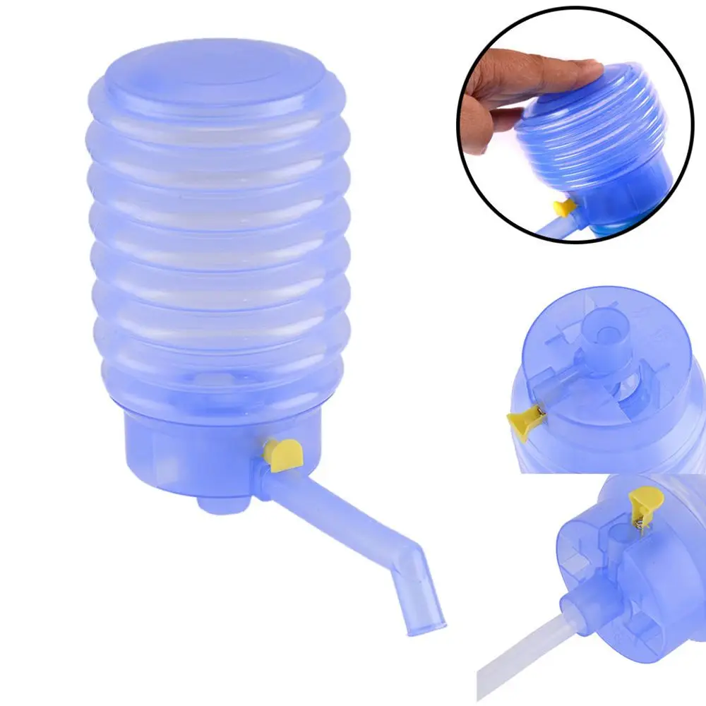 1 шт. Портативный бутылка для воды насос питьевой ручной Пресс Пластик большого