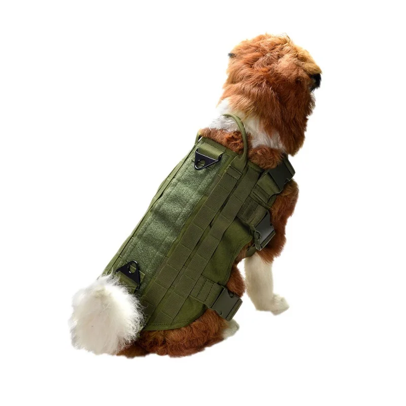 Тактическая упряжка для тренировки собак MOLLE жилет с вытягивающей ручкой 4