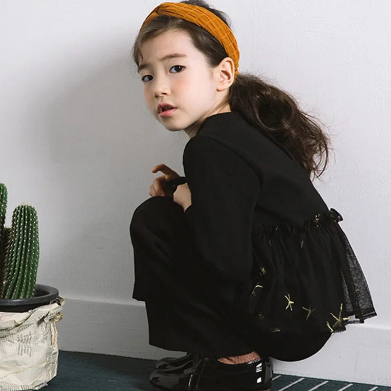 Комплект для девочек Новинка осени 2018 детская одежда трикотажная куртка со