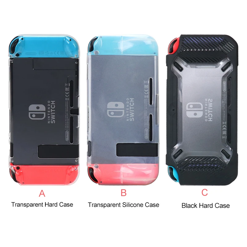 Чехол Shellnail для консоли Nintendo Switch TPU/Crystal PC защитный прозрачный жесткий чехол 3 типа