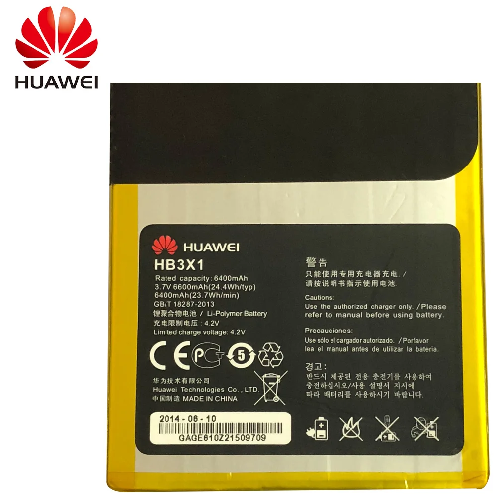Оригинальный аккумулятор для Huawei MediaPad 10 Link Аккумулятор huawei hb3x1 S10-201wa 6400 мАч полная