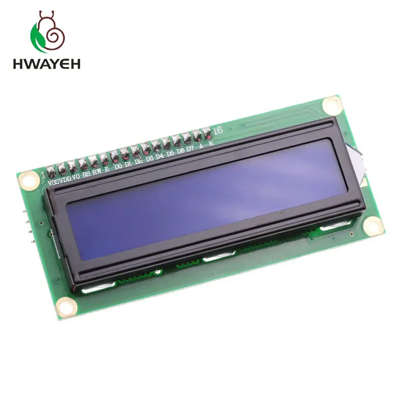 Плата адаптера для ЖК-дисплея 1602 + I2C LCD Модуль синий/зеленый экран PCF8574 IIC/I2C |