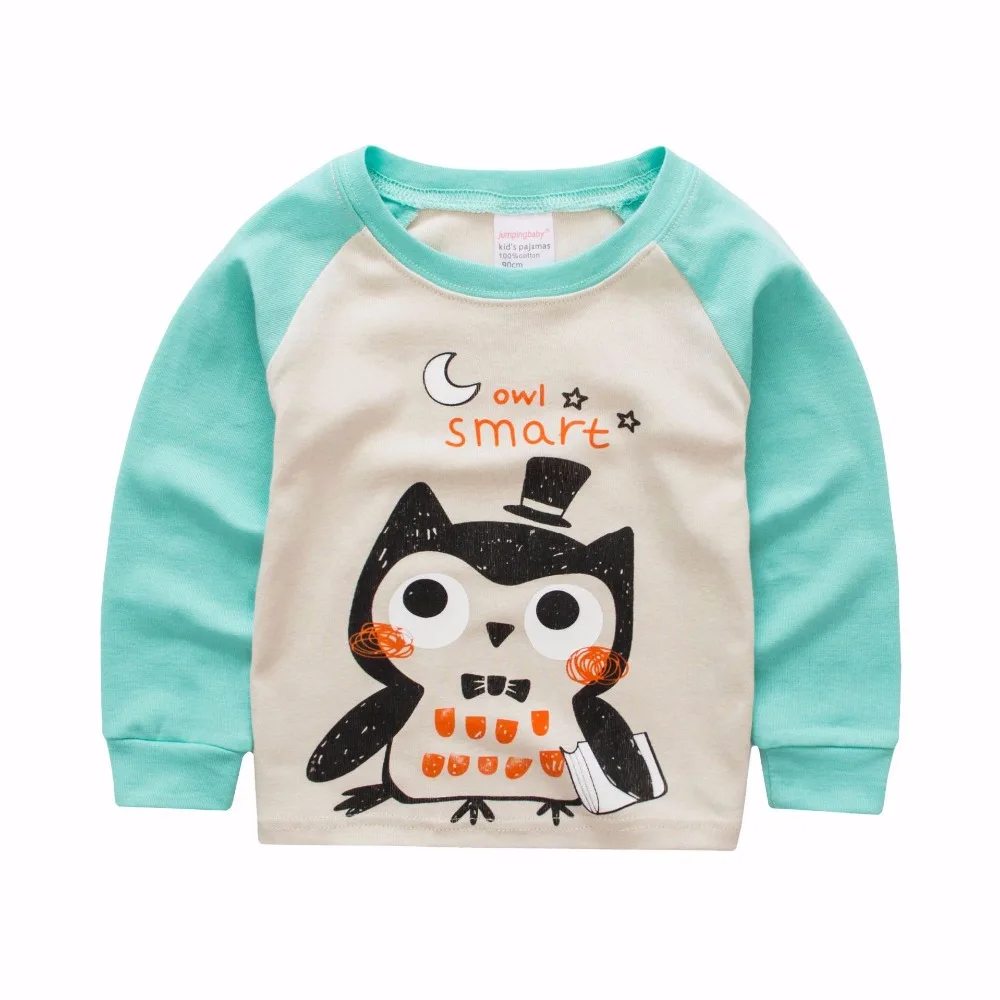 Комплект детской одежды для мальчиков и девочек пижама с длинным рукавом