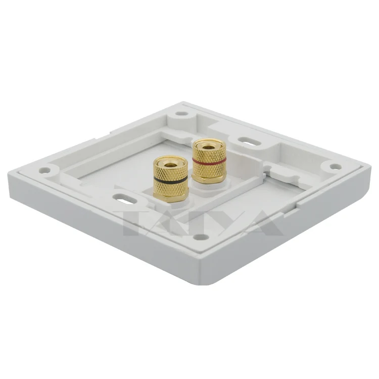 1 Gang EU Style 1.0 Speaker 2 Ports Banana Plug Binding Post Wall Plate | Электроника