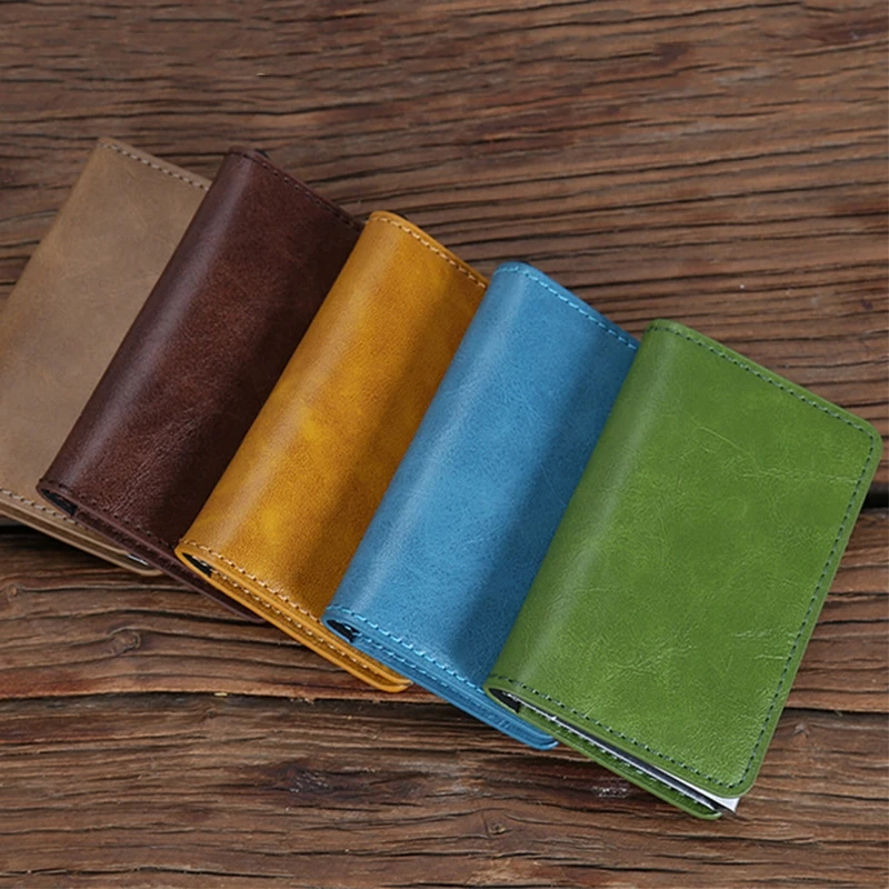 1 шт. однотонная сумка для кредитных карт из алюминиевого сплава Антимагнитная