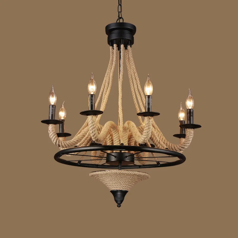 HAIXIANG освещение для ресторана кафе комнаты промышленный ветер винтажная кованая