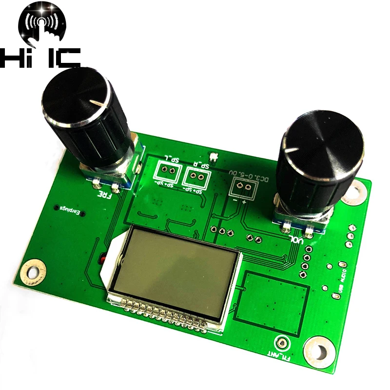 FM Radio Stereo Digital Audio Receiver Module Frequency Modulation Receiving Circuit Board With Silencing LCD Display | Электроника