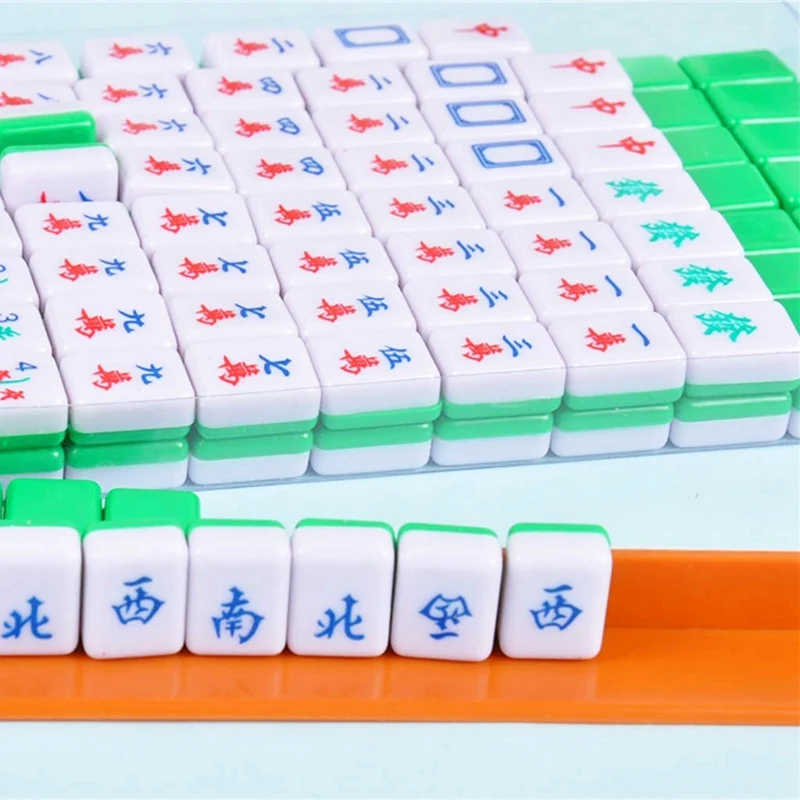 HOT-New Mini Mahjong Chinese Family Board Games Portable Set Antique Game | Дом и сад