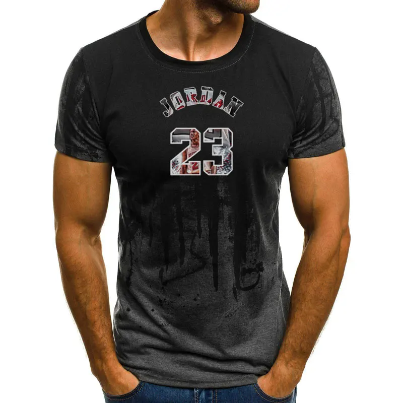 2019 новая брендовая одежда Jordan 23 Мужская футболка Майкл Джордан 3D принт Homme Фитнес