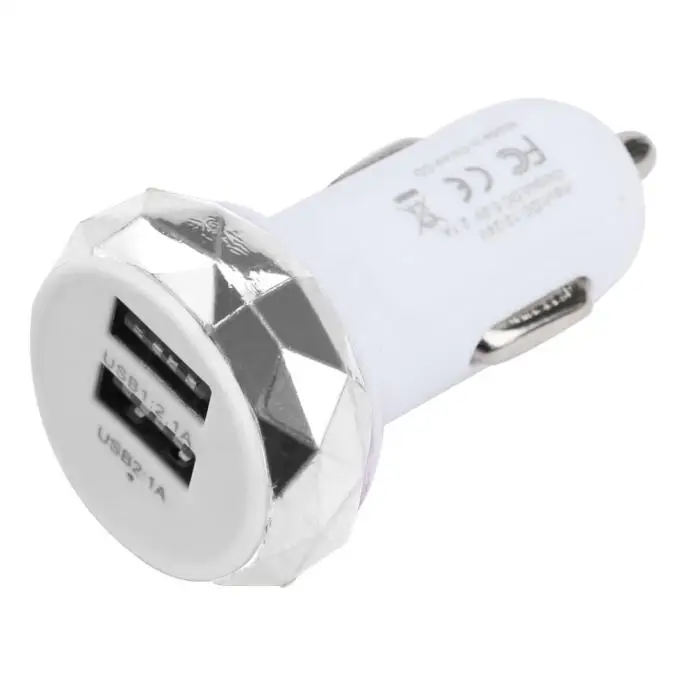 2.1A 12V автомобильное зарядное устройство двойной Переходник USB для зарядки в
