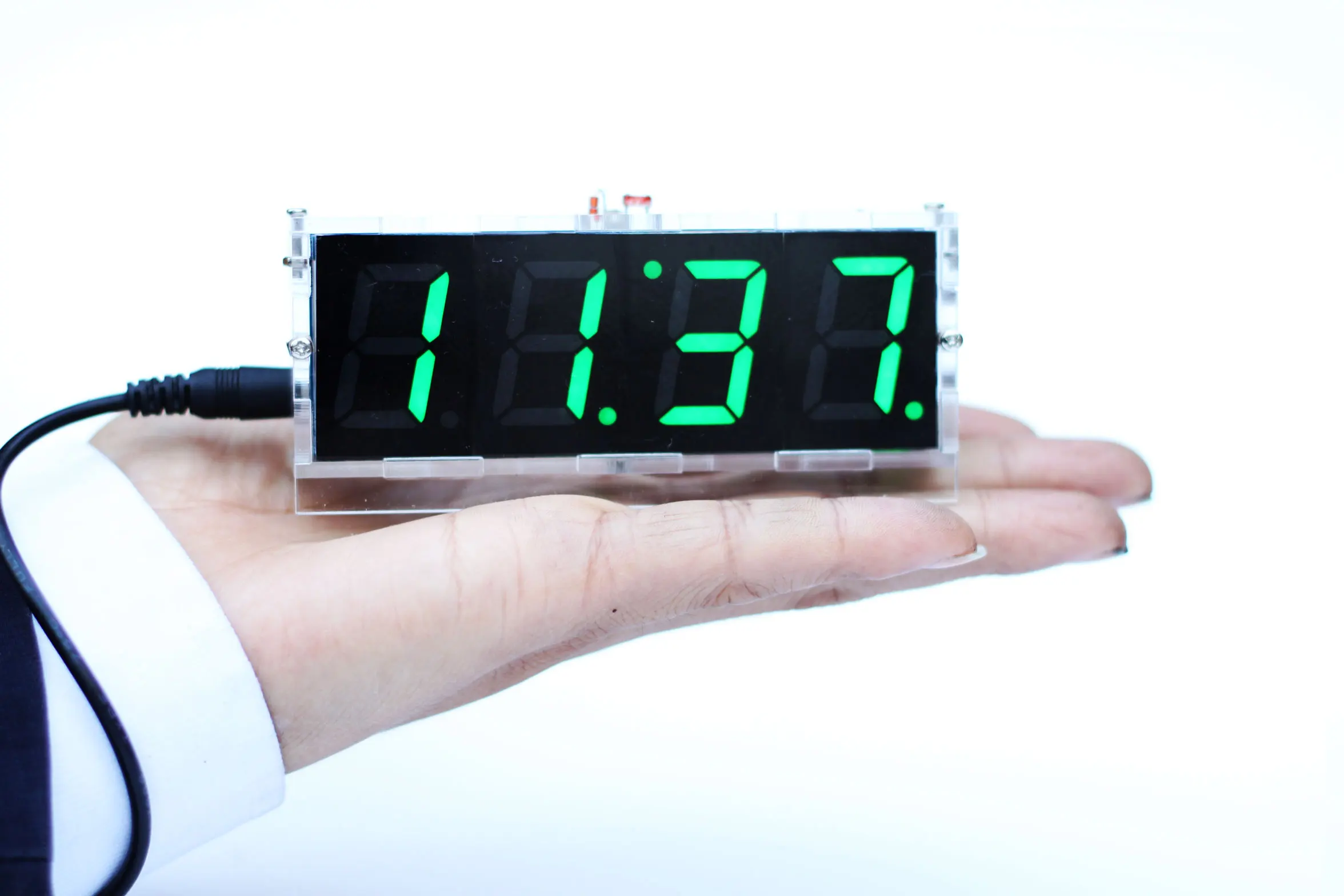 Цифровые часы микроконтроллера светодиодный красный цифровой термометр - купить