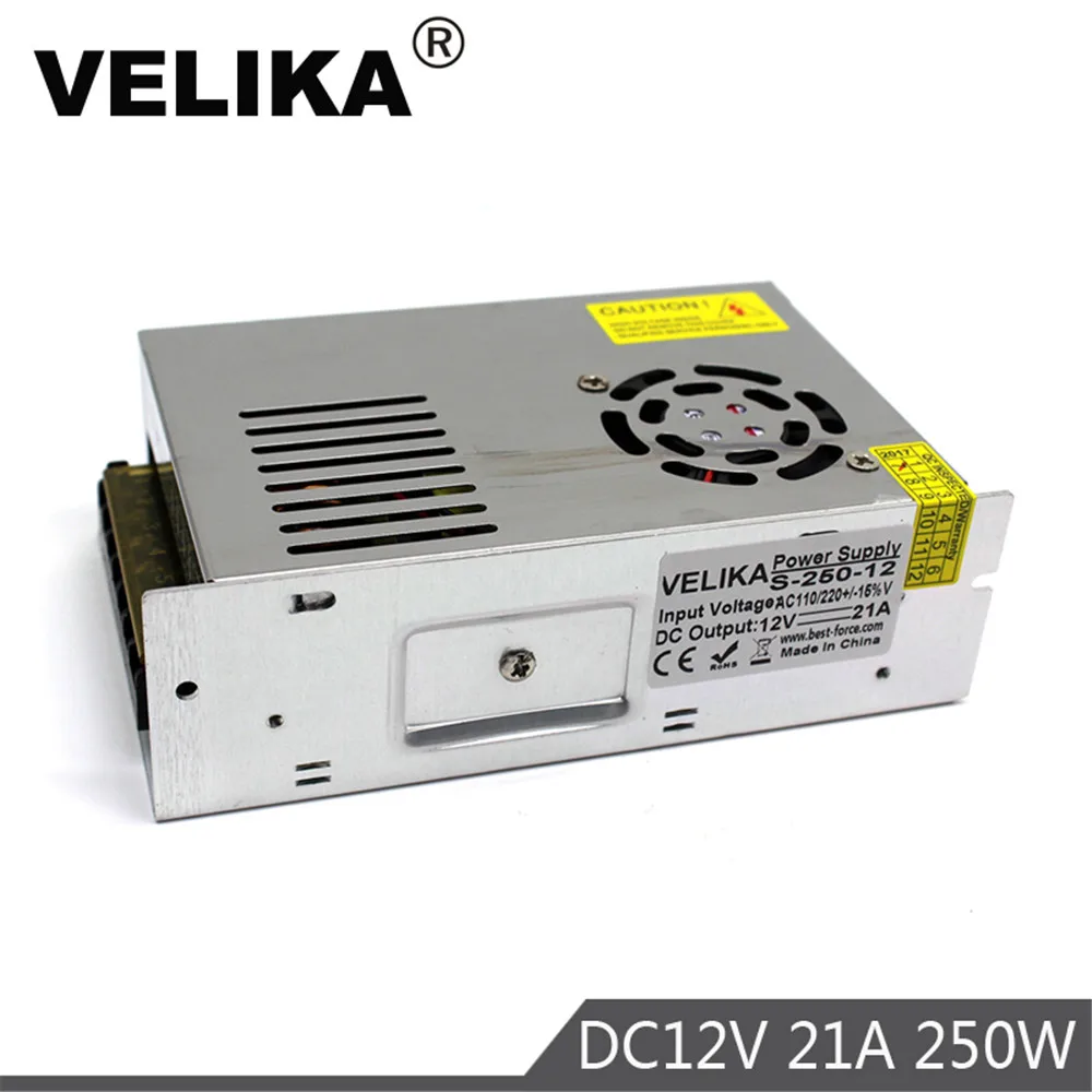 Импульсный источник питания трансформатор для светодиодных лент SM5050 SMD3528 SMD5630 12 В