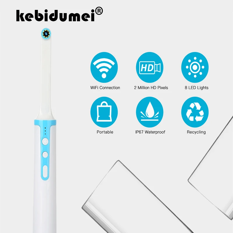 Камера стоматологическая светодиодная 1080P HD 8 светодиодный т. USB кабель|Камеры