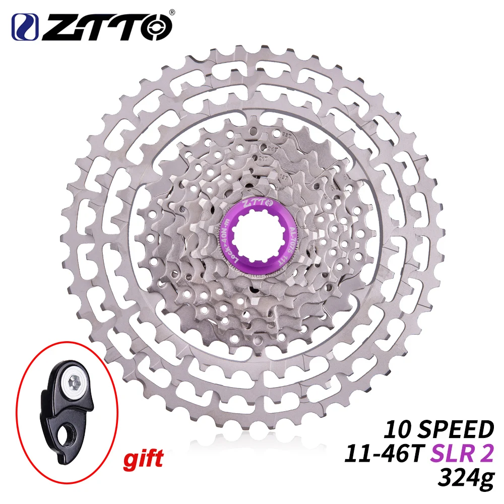 Ztto MTB велосипед Freewheel 10 скорость 11-46 T SLR2 велосипедная кассета HG Совместимость 10 S Freewheel CNC K7 для XX X0 X9 X7 M610 M781 M786