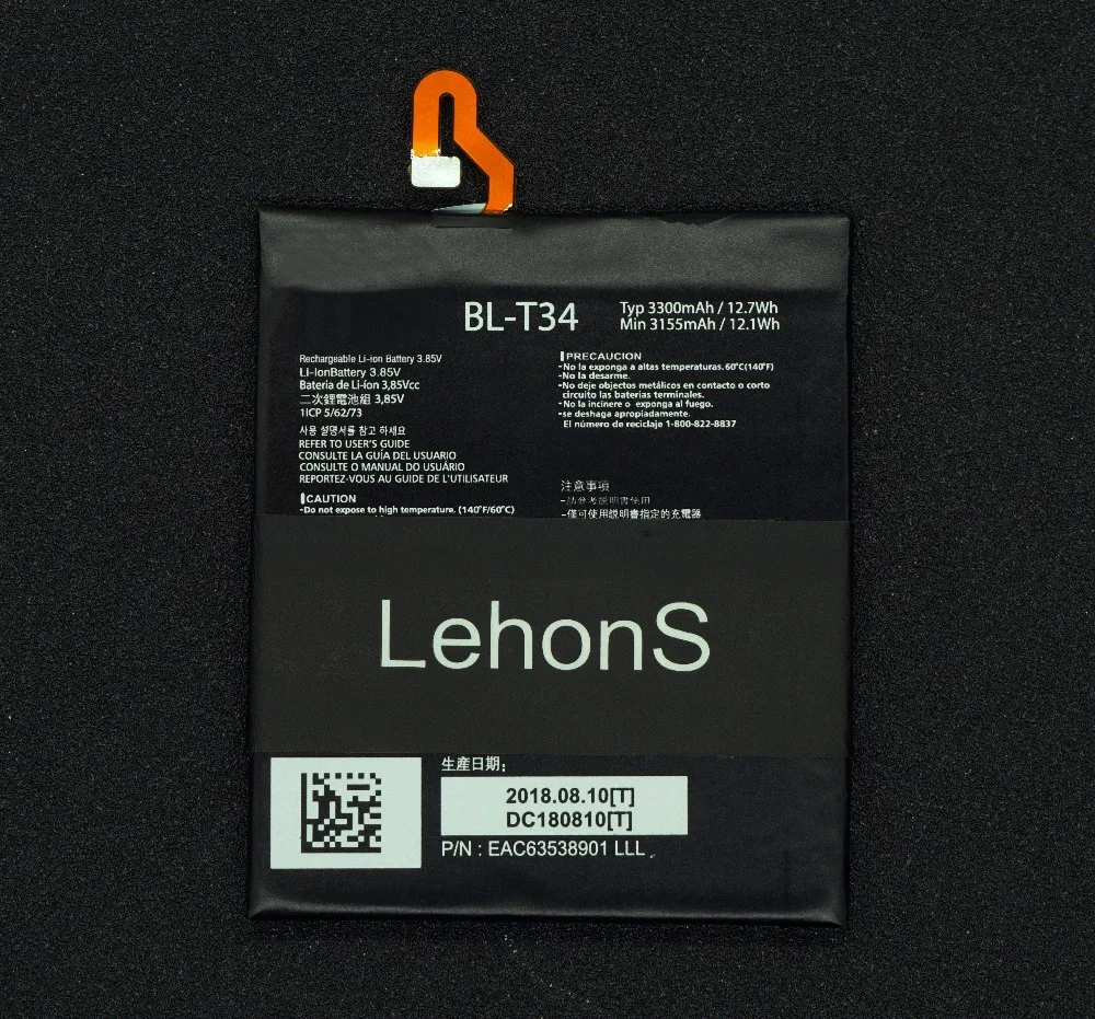 LehonS 1x Smart Mobile Phone Replacement Li-Polymer Battery Batteries for LG Sprint V30+ LS998 V30 BL-T34 BLT34 BL T34 | Мобильные