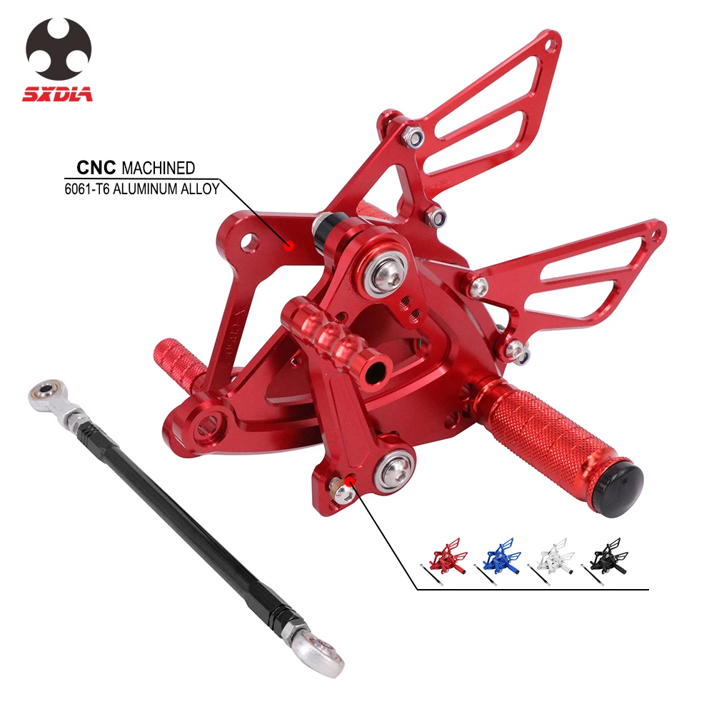 

Мотоцикл CNC Регулируемые подножки заднего набора опорные подножки для Honda CBR400R CB400F CBR500R CB500F cb500r 500R 2013-2017