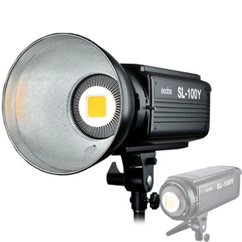 Godox SL 100Y Светодиодная лампа для видеосъемки 6500LUX студия непрерывное крепление Bowens
