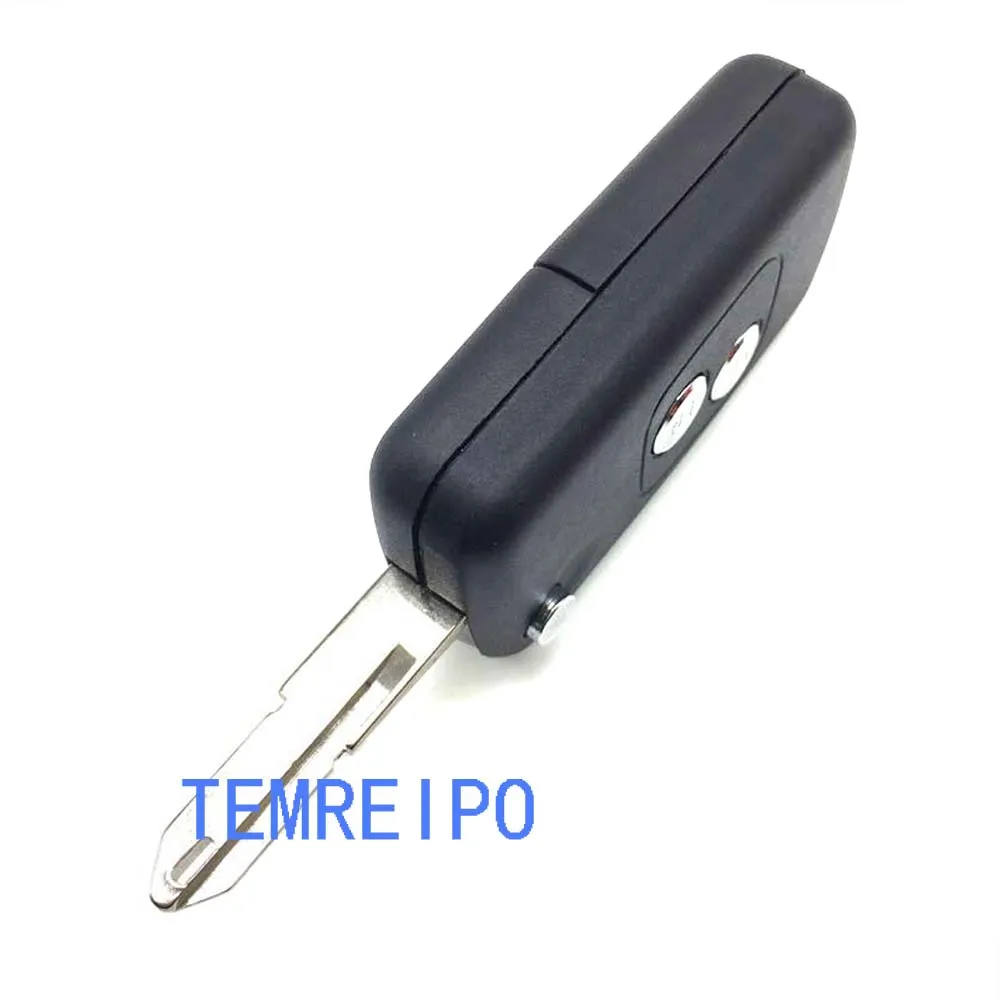 10pcs/lot Remote Folding Flip Key Case For Peugeot 206 citroen c3 c2 2 Button Control Blank fob selling | Автомобили и мотоциклы
