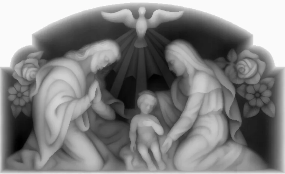 

3d model relief for cnc in BMP file format Sv_Famaly_bmp