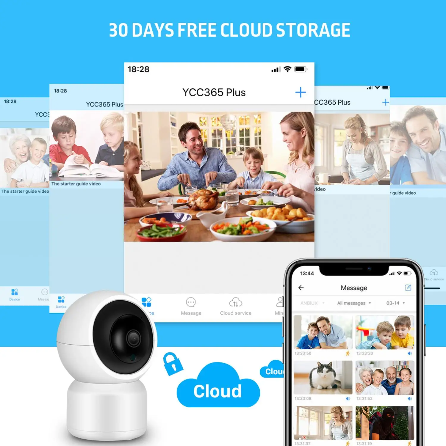 

WiFi IP Camera 1080P Auto Tracking Wireless Baby Monitor 720P IR 10M Night Vision Cloud Storage Wi-fi PTZ IP Camera P2P APP View