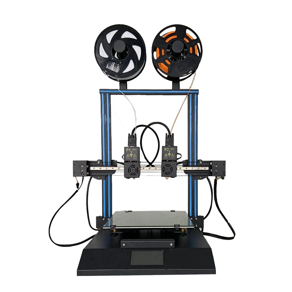 3D CR-X двойной цветной дополнительный 4,3 дюймовый сенсорный экран TL-D3 3d принтер два вентилятора охлаждения 300*300*400 мм 3d принтер