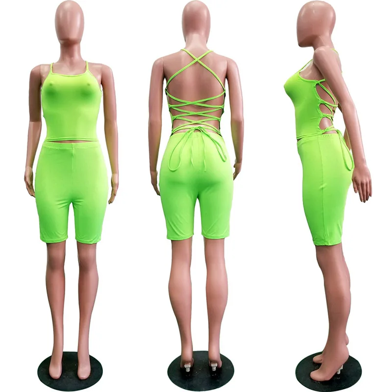 Женский комбинезон с открытой спиной Echoine|Комбинезоны c шортами| |