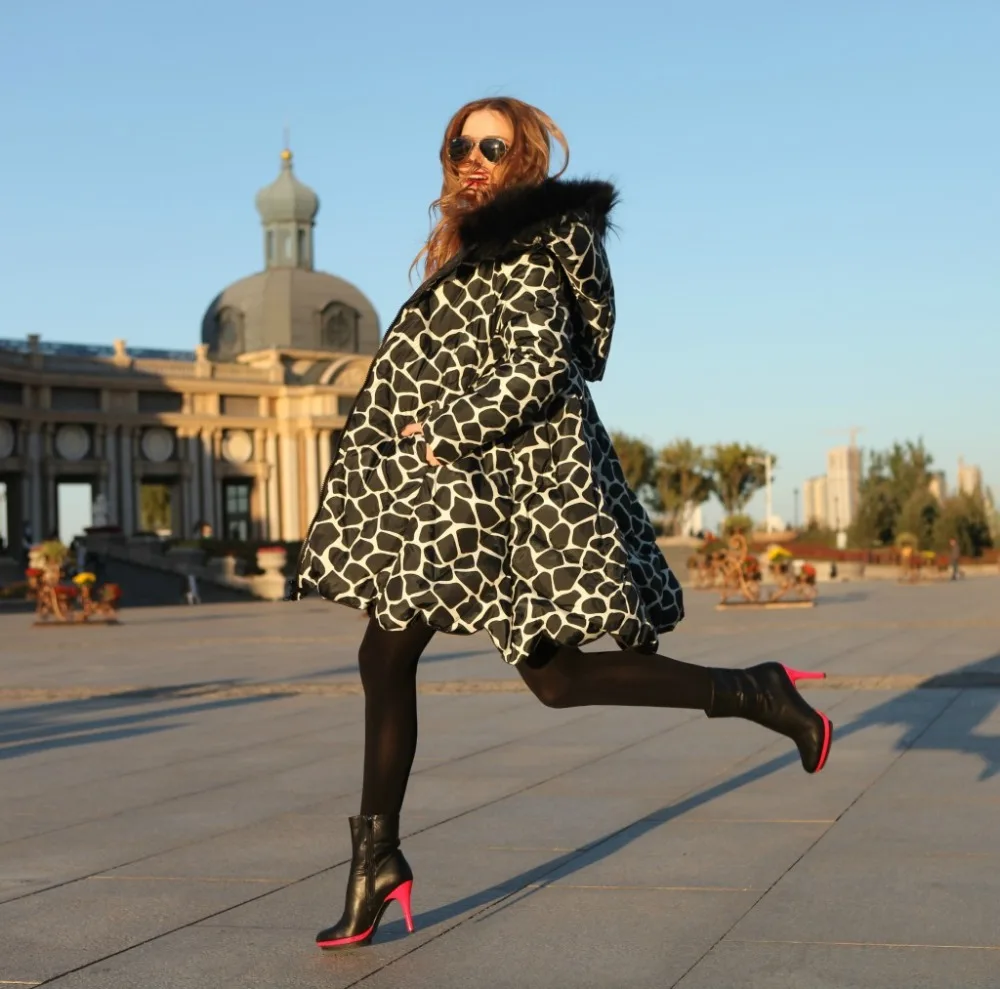 Европейская свободная теплая зимняя куртка женская 2019 плащ А силуэта свободный