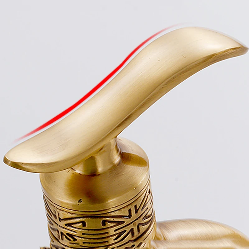 Современный декоративный смеситель Uythner из античной латуни бесплатная доставка