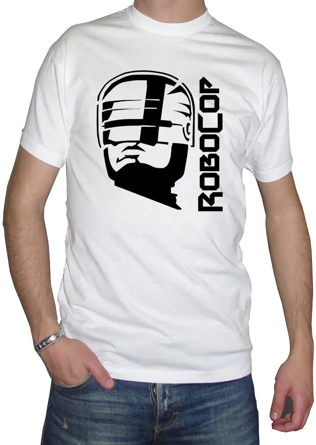 Fm10 футболка uomo робокоп ocp робот фильм кино и ТВ Прохладный Повседневное гордость