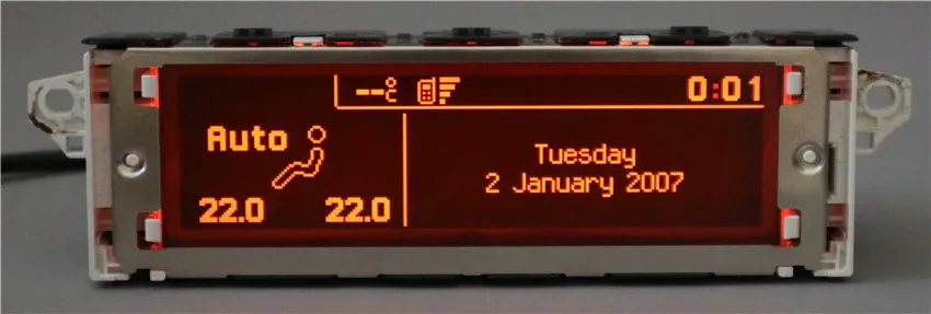 Экран Поддержка USB и Bluetooth дисплей красный монитор 12 pin для peugeot 307 407 408 citroen C4 C5|monitor