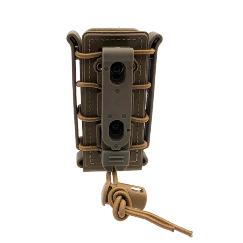 new Outdoor Molle Tactical Single Rifle Mag Pouch Bag Magazine Pouch Walkie Talkie Bags Rifle Pocket 9mm cartridge holder TX005