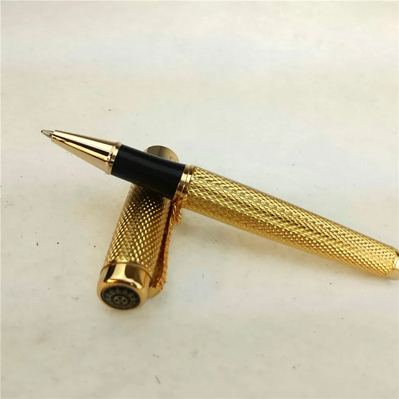 1 шт./лот JINHAO 1200 шариковая ручка 2 цвета Золотой/Серебряный Золотой зажим для ручки