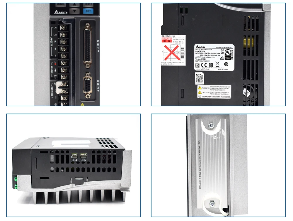 Сервомотором 750W B2 серии ASD-B2-0721-B+ ECMA-C20807RS+ 3M провода 2.39N.M 5.1A хорошее качество Применение для автоматической промышленности