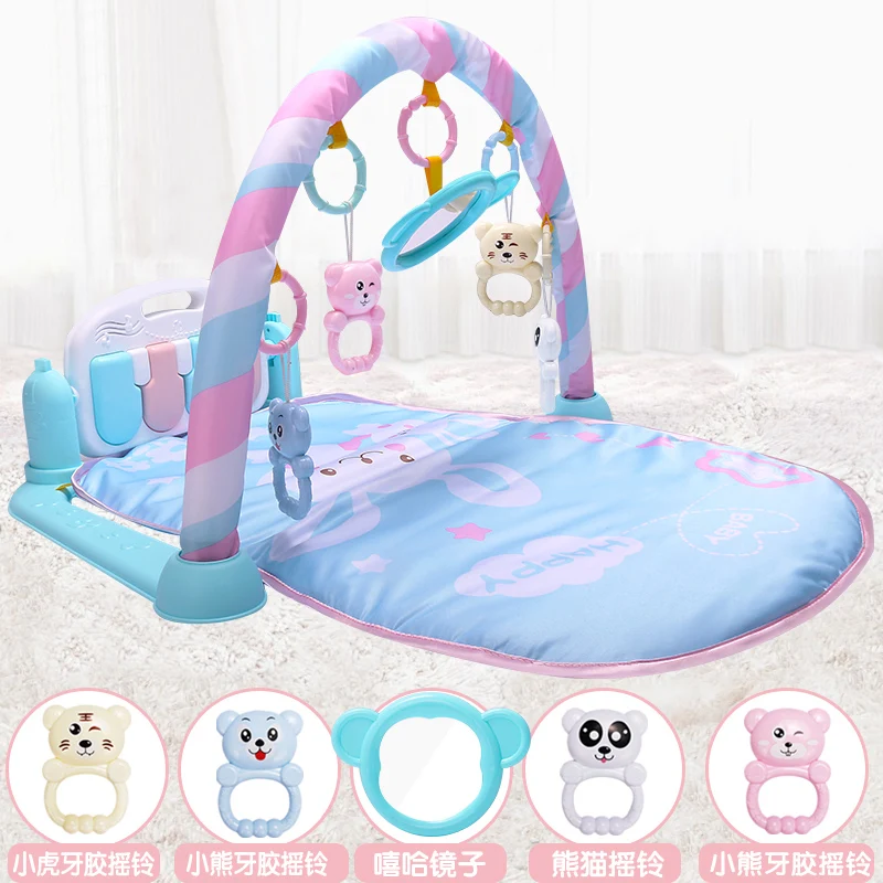 Детский игровой коврик, игрушки, детские ползающие музыкальные игры, развивающий коврик с фортепианной клавиатурой, коврик для ребенка, обучающая стойка, игрушка для ребенка