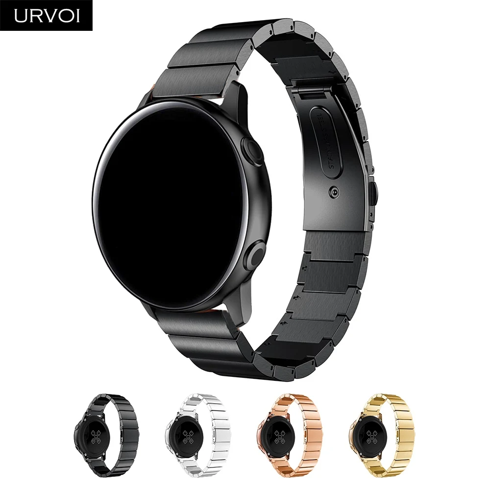 URVOI 1 ряд ремешок для Galaxy Watch активный ремешок из нержавеющей стали откидная застежка с быстроразъемными шпильками наручные 4 цвета 42 46 мм