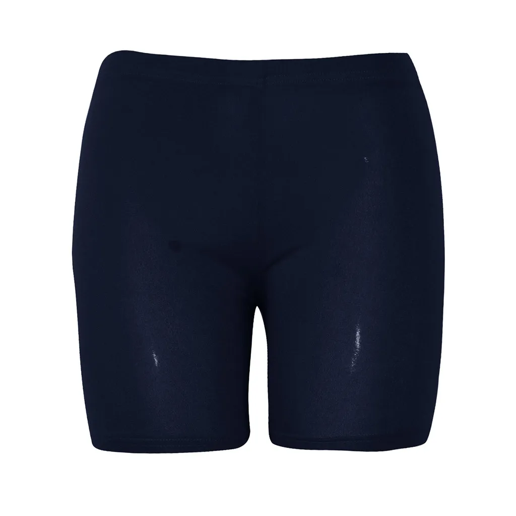 Navy Side Stripe Women's High Waist women biker shorts Fitness Short Black Wine Blue Navy shorts Hips Tight sports shorts - Цвет: Navy