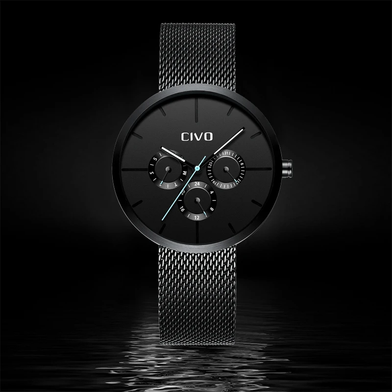 CIVO мужские часы Лидирующий бренд роскошные 2019 модные спортивные