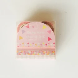 pink 4 шт./упак. Mni Colorul Радуга Washi маскирования клейкие ленты DIY Скрапбукинг Стикеры декоративные этикетка-наклейка - Цвет: pink