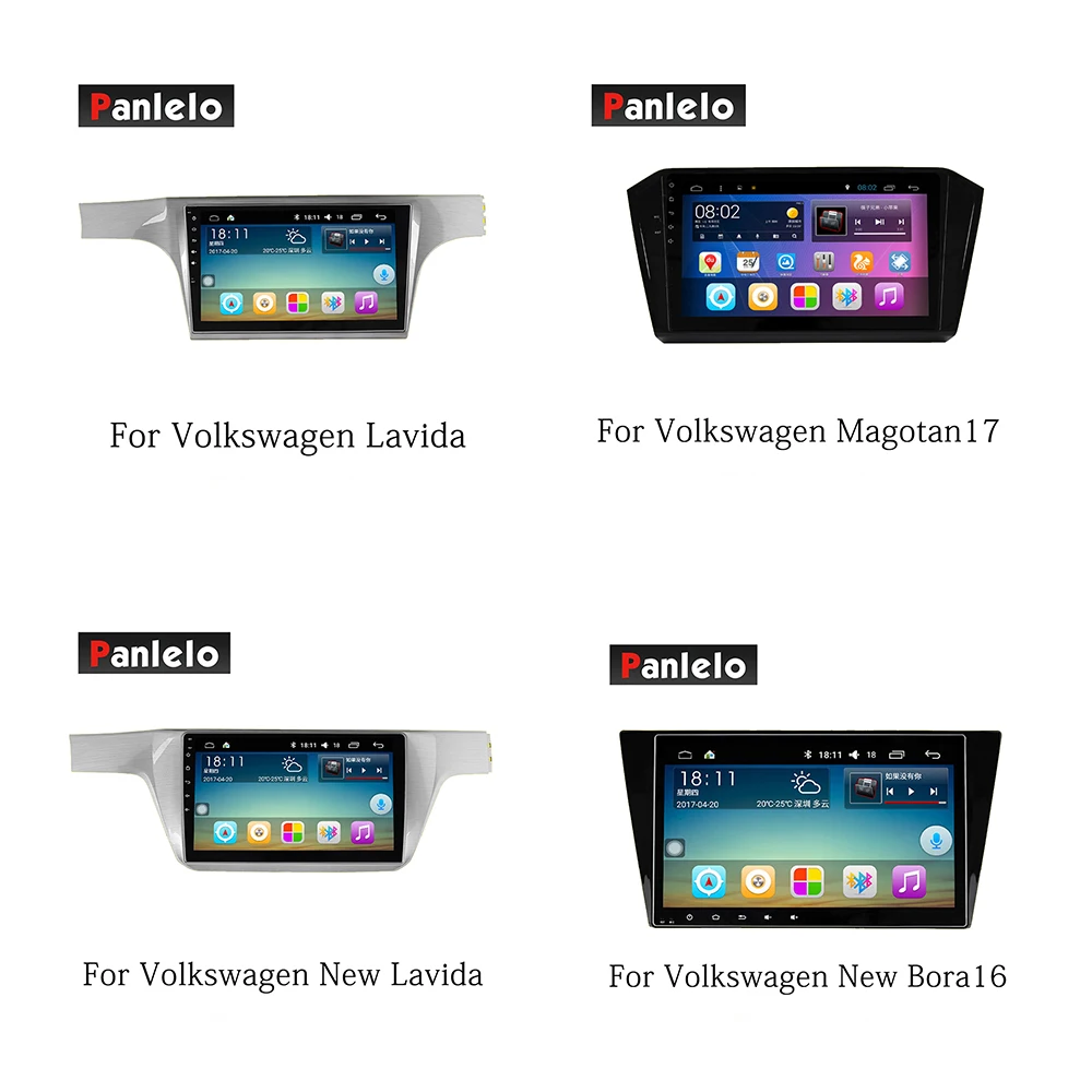Panlelo стерео Android 2 Din для Volkswagen Sagitar Golf7 Поло Tiguan Lamando Octavia Сантана Bora руль Управление