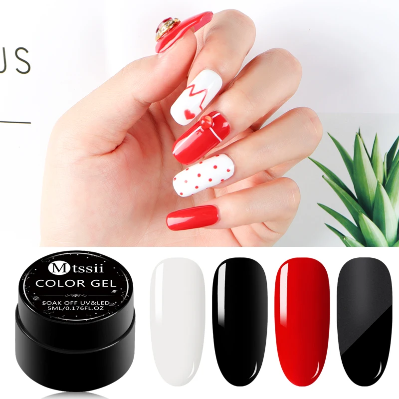 Mtssii Base Matte Top Coat Primer Nail Gel Polish Varnish Semi Permanant Soak Off UV Nails Gel Lacquer Nail Art Tips Decoration