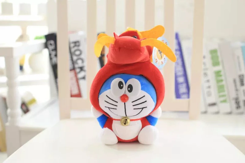20 см Kawaii Китайский Зодиак Stand By Me Doraemon плюшевая игрушка мягкая кошка Животные Собака Кролик Плюшевая Кукла милый подарок для детей