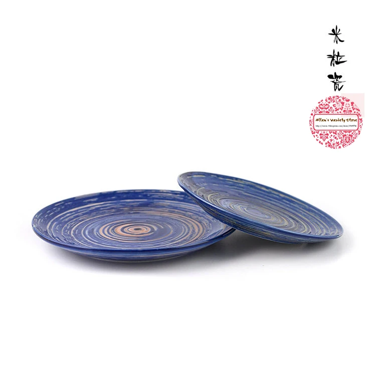 Van Gogh Blue starry night Plate ceramic Bone plate Barbecue platter sushi Cold dish Sashimi Buffet dishes Porcelain | Дом и сад