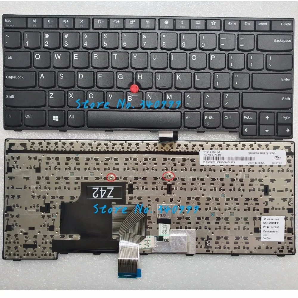 

Новинка для клавиатуры IBM Thinkpad Edge E470 E475 US