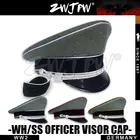 Армейская Кепка WW2, коллекционные предметы, шерстяные шляпы с крупным покрытием серого и зеленого цвета