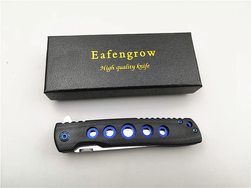Острый складной карманный нож Eafengrow EF27 G10 Ручка d2 Клинок для использования на