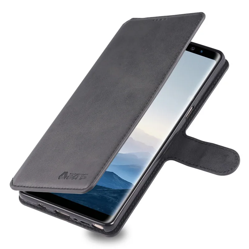 Винтажный кожаный чехол книжка для samsung galaxy Note 8 Note9|Бамперы| |