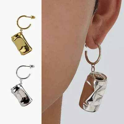 Хип хоп pull can Zipper top золотые серьги кольца для женщин забавные 2019 kupe kolczyki