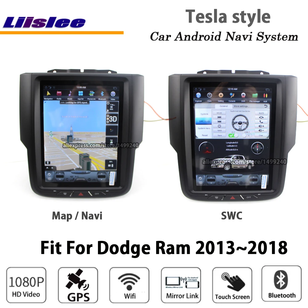 Liislee Android 6,0 up 2+ 32G для Dodge Ram 2013~ стерео Tesla стиль автомобиля BT Carplay gps Navi карта навигационная система Мультимедиа